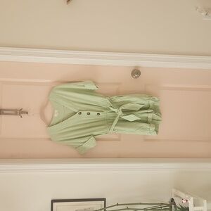 Pastel Green Button Up Romper